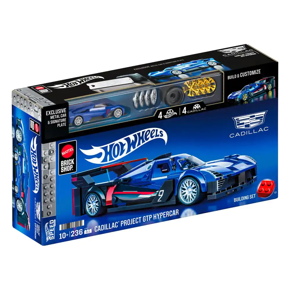 Mattel Brick Shop Hot Wheels Speed Series Building Set 1/32 Cadillac Project GTP Hypercar product photo