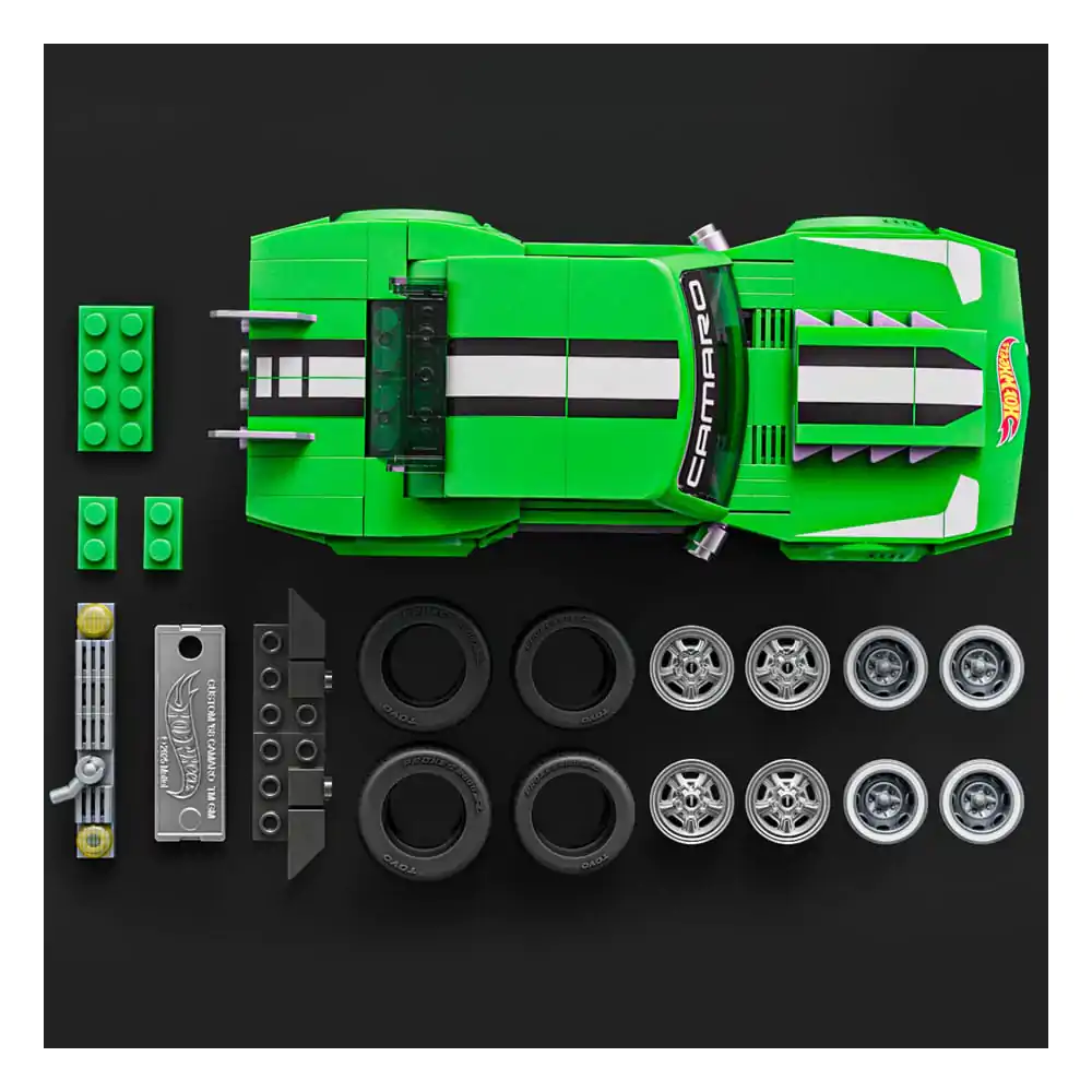 Mattel Brick Shop Hot Wheels Speed Series Building Set 1/32 Custom &#039;68 Camaro product photo