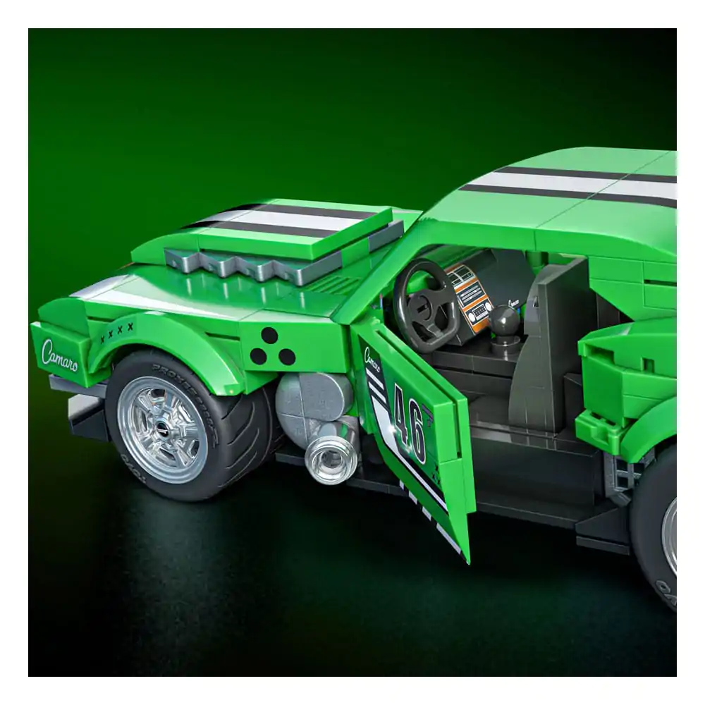 Mattel Brick Shop Hot Wheels Speed Series Building Set 1/32 Custom &#039;68 Camaro product photo