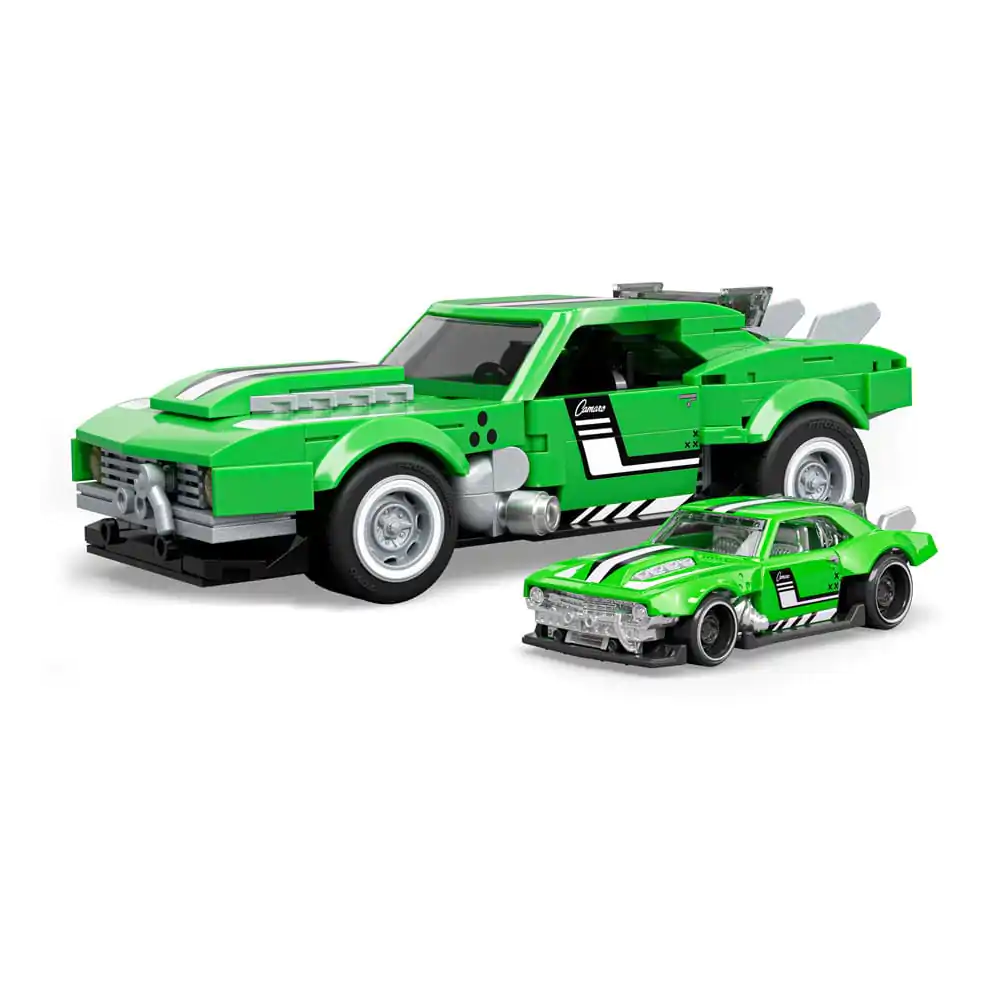 Mattel Brick Shop Hot Wheels Speed Series Building Set 1/32 Custom &#039;68 Camaro product photo