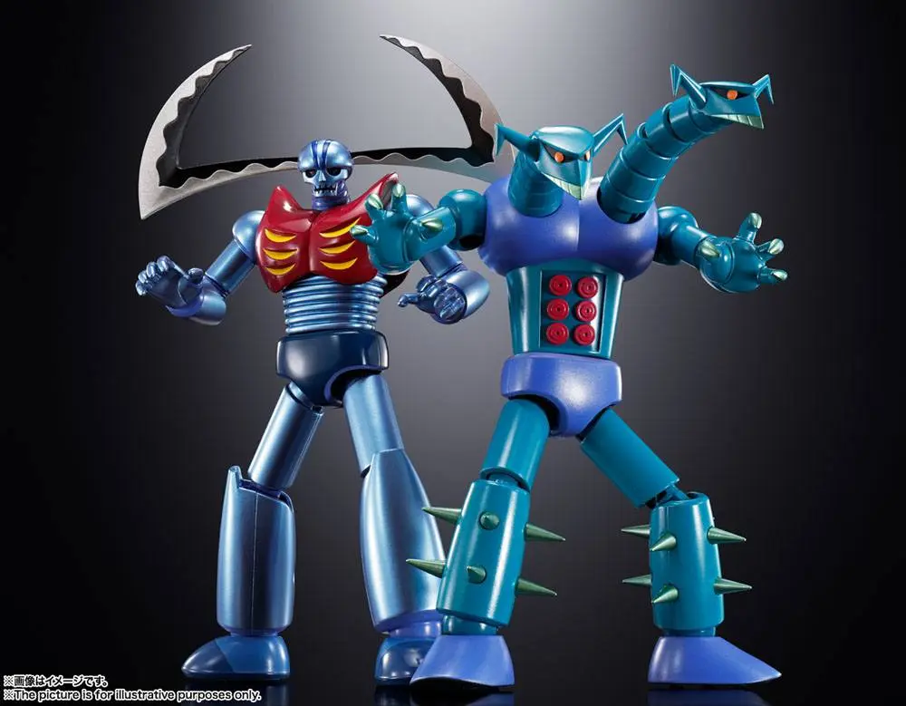 Mazinger Z Soul of Chogokin Diecast Action Figures GX-25R GARADA K-7 &  GX-26R DOUBULAS M-2 16 cm product photo