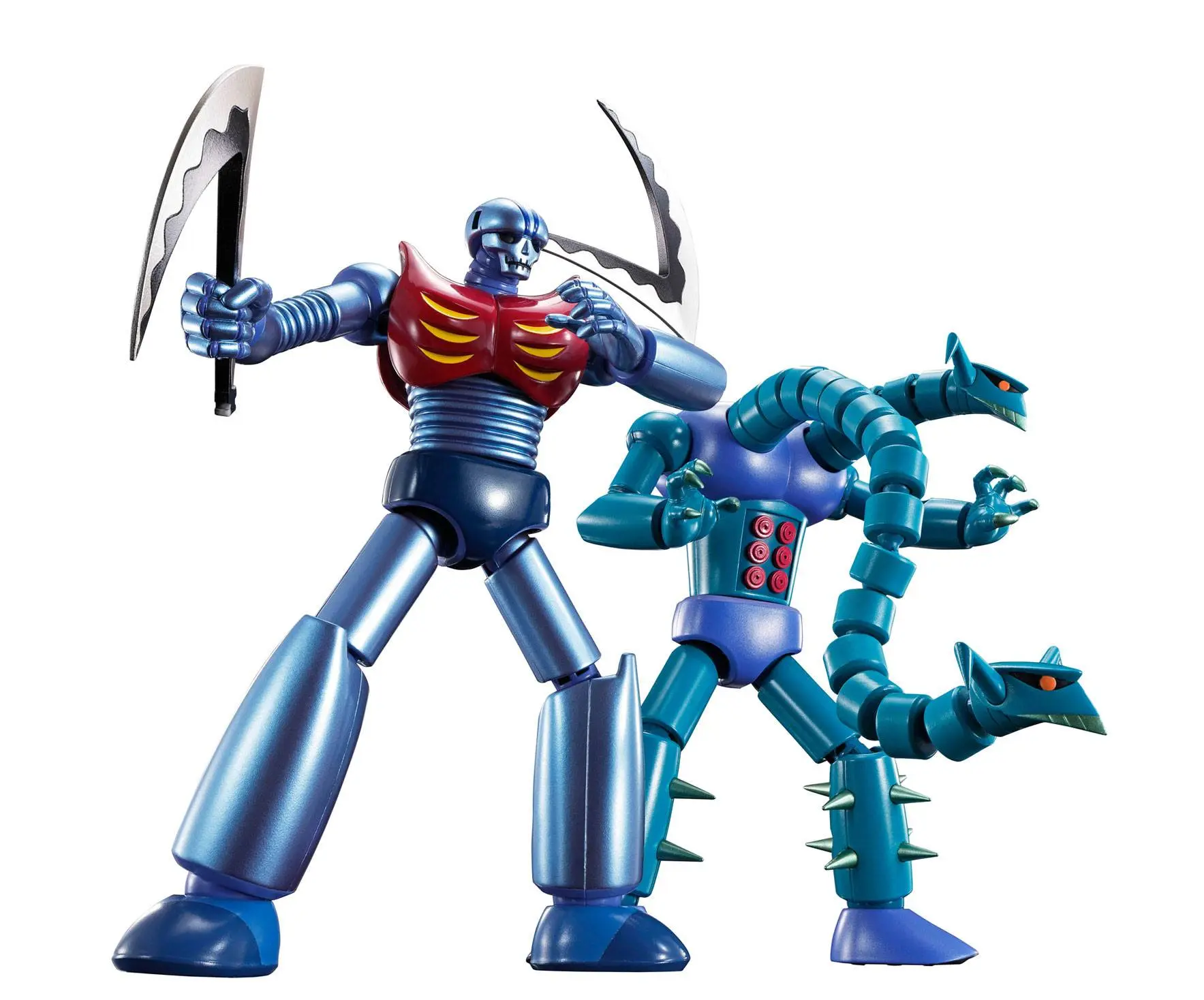 Mazinger Z Soul of Chogokin Diecast Action Figures GX-25R GARADA K-7 &  GX-26R DOUBULAS M-2 16 cm product photo