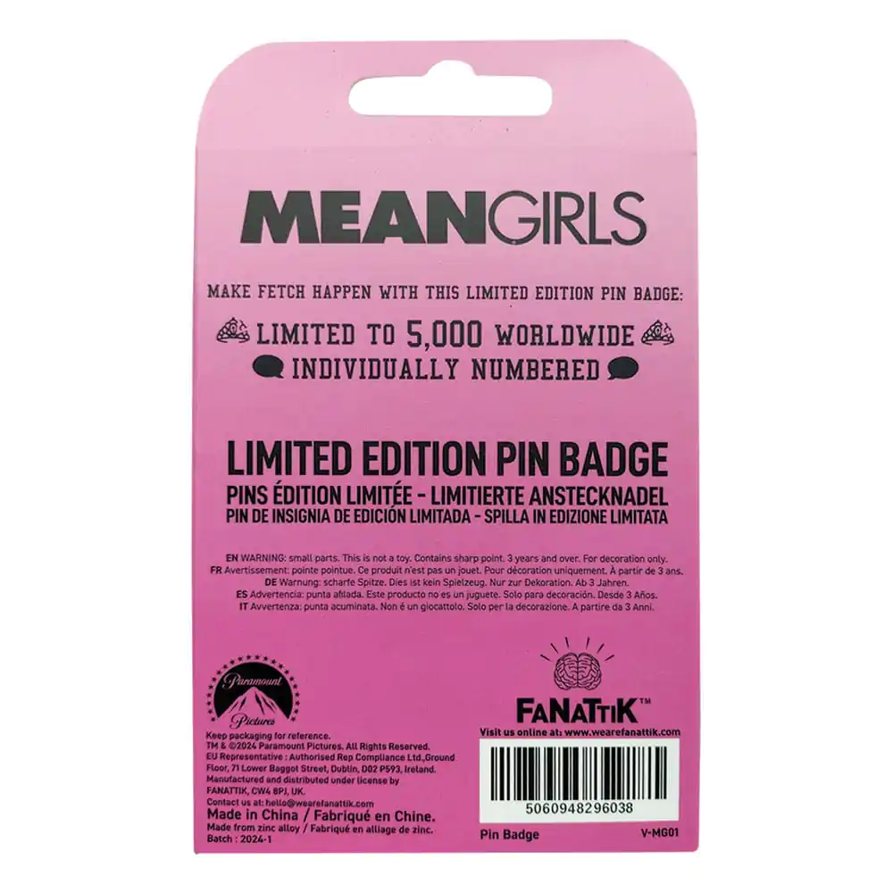 Mean Girls Pin Badge That's So Fetch Limited Edition termékfotó