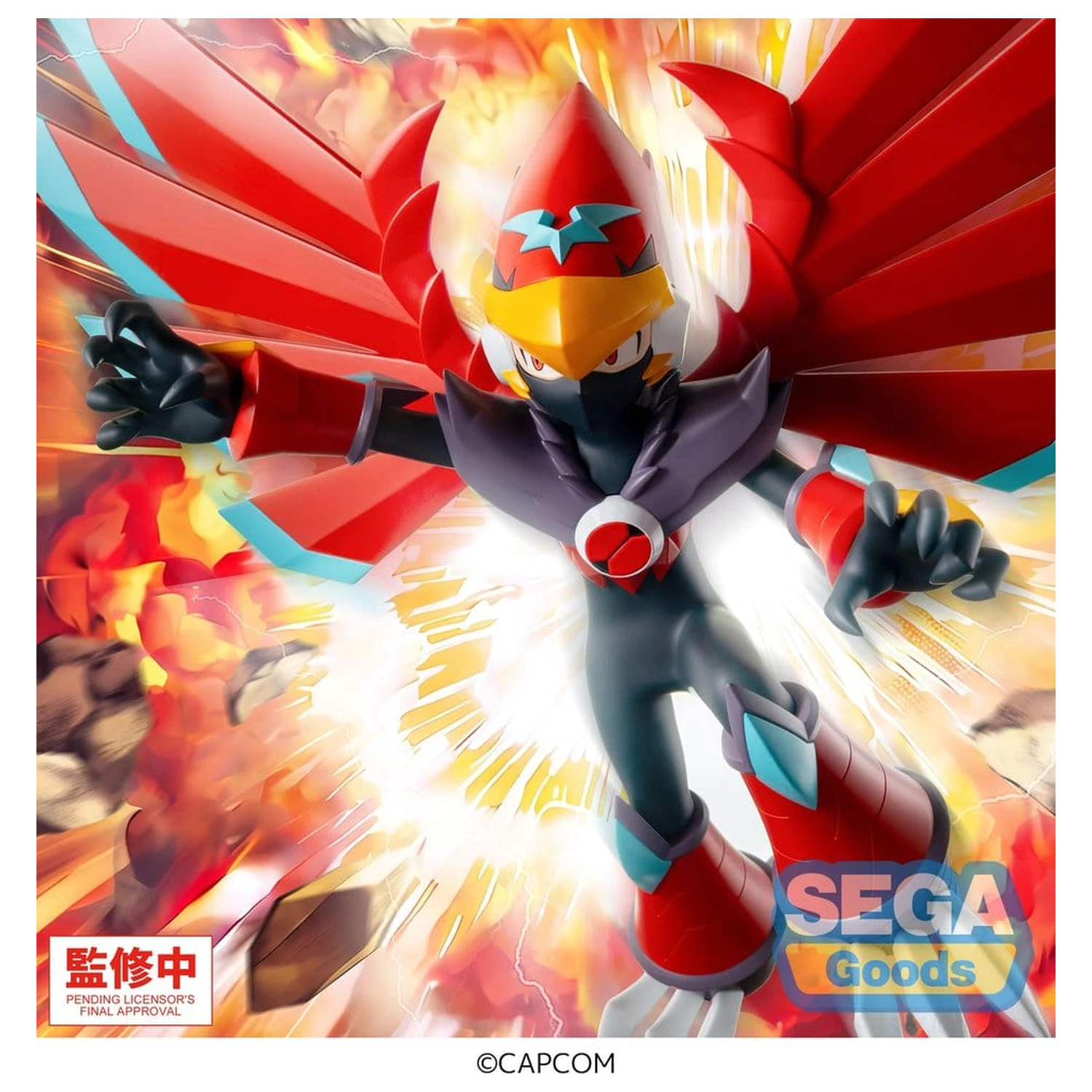 Mega Man Battle Network Luminasta PVC Figure Mega Man Falzar Beast 19 cm product photo