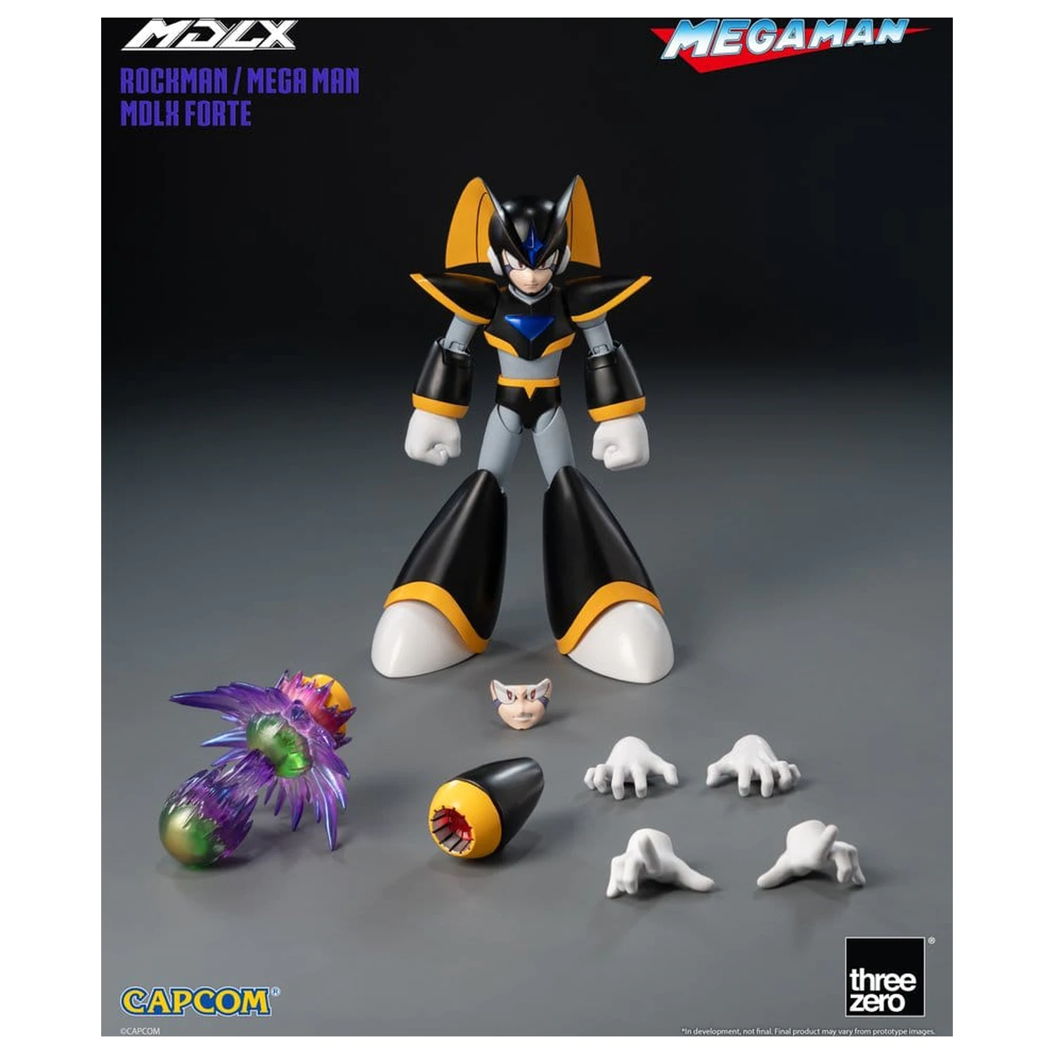 Mega Man MDLX Action Figure Rockman / Mega Man Forte 10 cm product photo