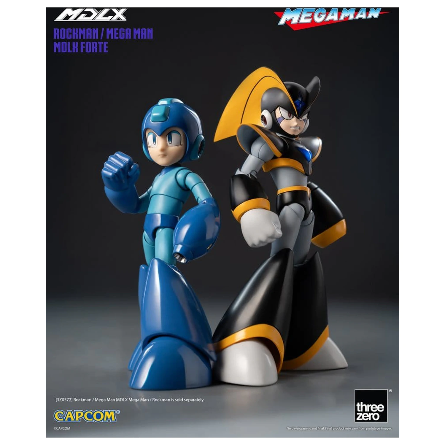 Mega Man MDLX Action Figure Rockman / Mega Man Forte 10 cm product photo