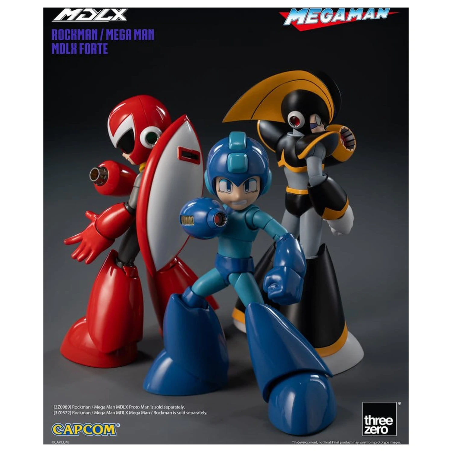 Mega Man MDLX Action Figure Rockman / Mega Man Forte 10 cm product photo