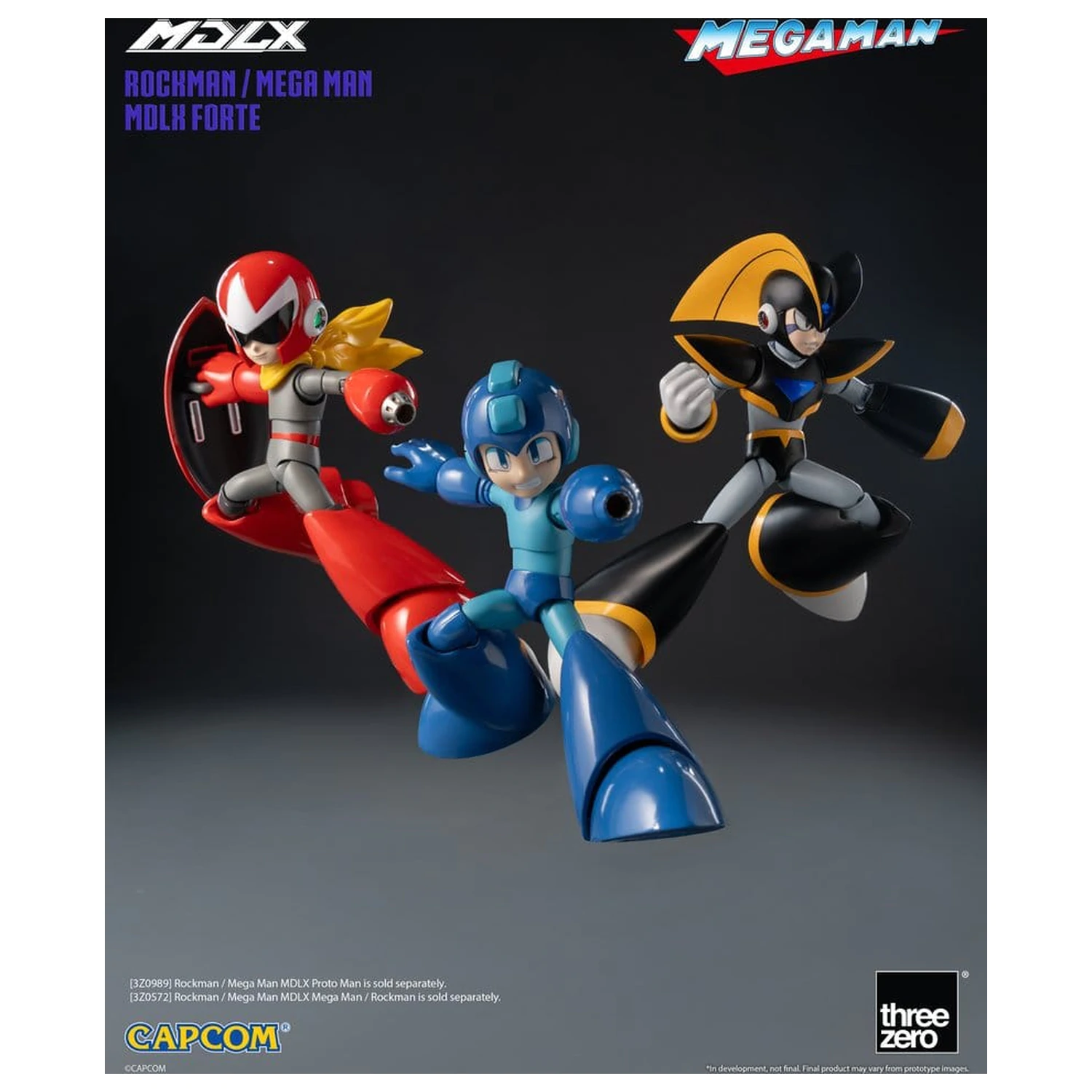 Mega Man MDLX Action Figure Rockman / Mega Man Forte 10 cm product photo