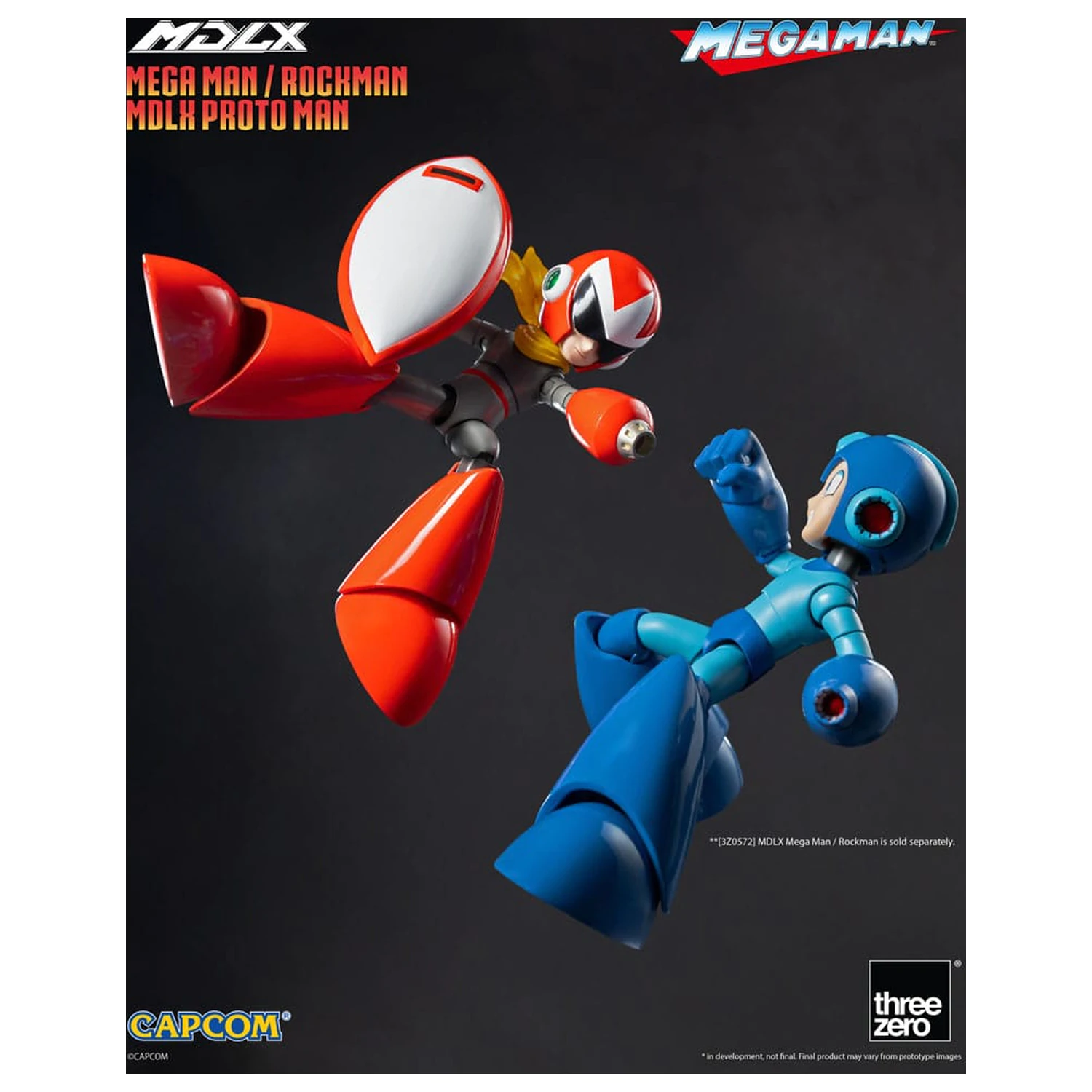 Mega Man MDLX Action Figure Rockman / Mega Man Proto Man 10 cm product photo