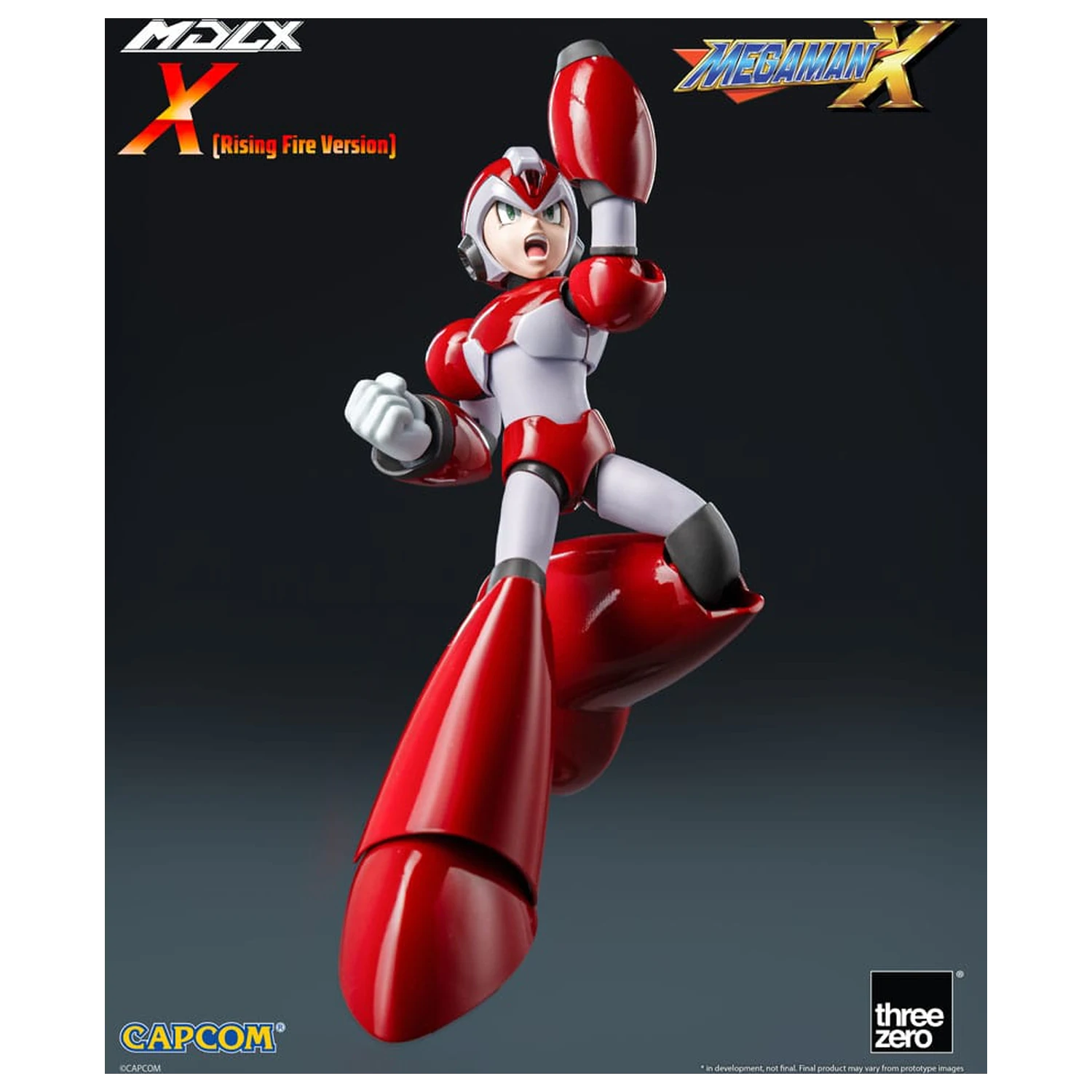 Mega Man MDLX Action Figure Rockman X / Mega Man X (Rising Fire Version) 12 cm product photo