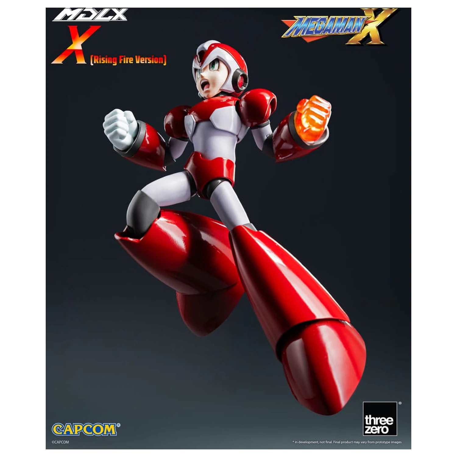 Mega Man MDLX Action Figure Rockman X / Mega Man X (Rising Fire Version) 12 cm product photo
