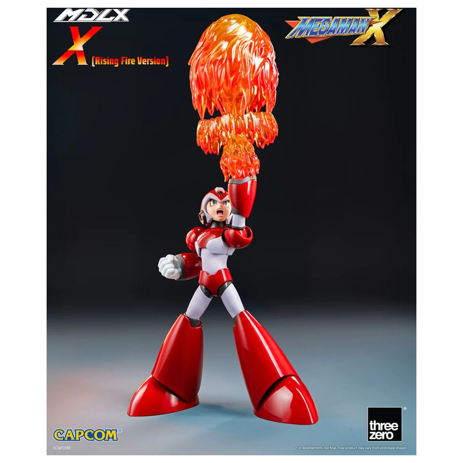 Mega Man MDLX Action Figure Rockman X / Mega Man X (Rising Fire Version) 12 cm product photo