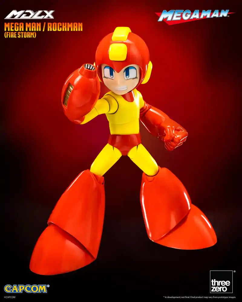 Mega Man MDLX Action Figure Mega Man / Rockman (Fire Storm) 10 cm product photo