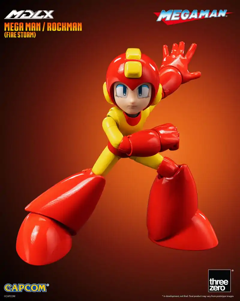 Mega Man MDLX Action Figure Mega Man / Rockman (Fire Storm) 10 cm product photo