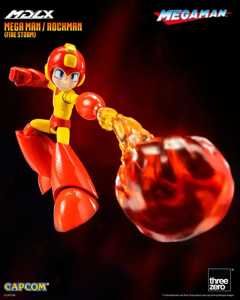 Mega Man MDLX Action Figure Mega Man / Rockman (Fire Storm) 10 cm product photo