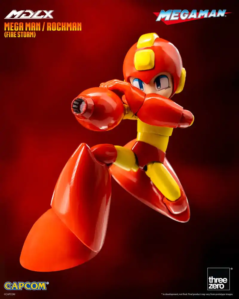 Mega Man MDLX Action Figure Mega Man / Rockman (Fire Storm) 10 cm product photo