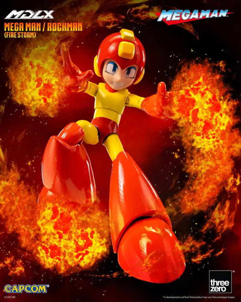 Mega Man MDLX Action Figure Mega Man / Rockman (Fire Storm) 10 cm termékfotó