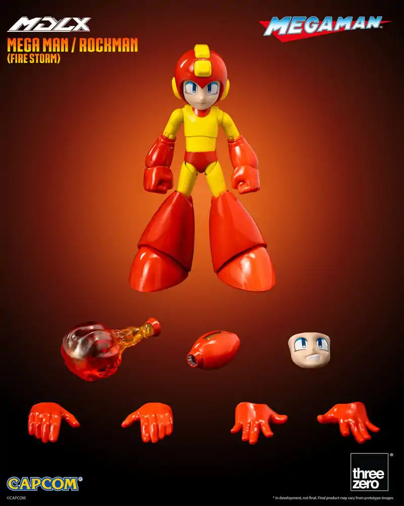 Mega Man MDLX Action Figure Mega Man / Rockman (Fire Storm) 10 cm product photo