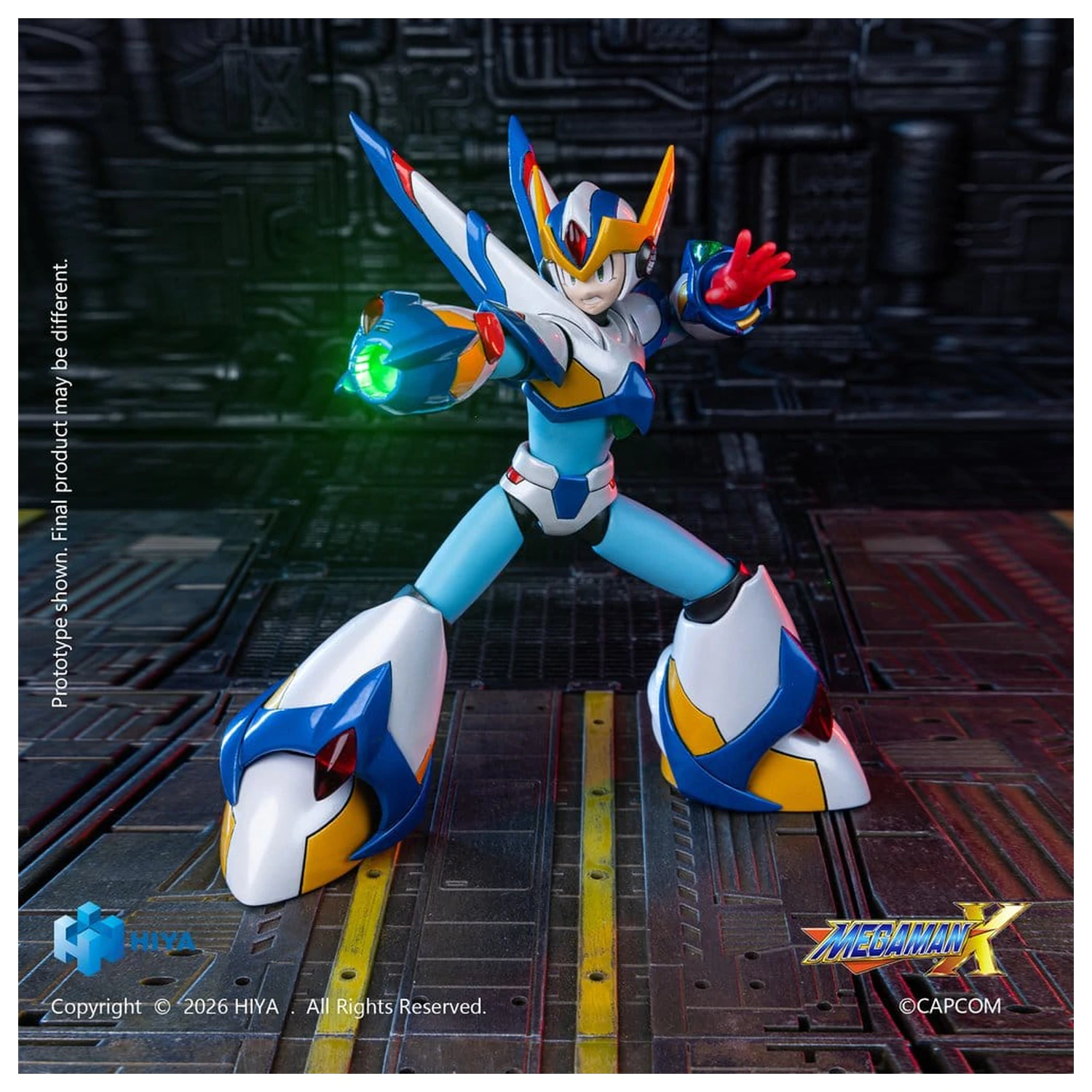 Mega Man X Exquisite Basic Series  Action Figure X Falcon Armor Version 15 cm product photo