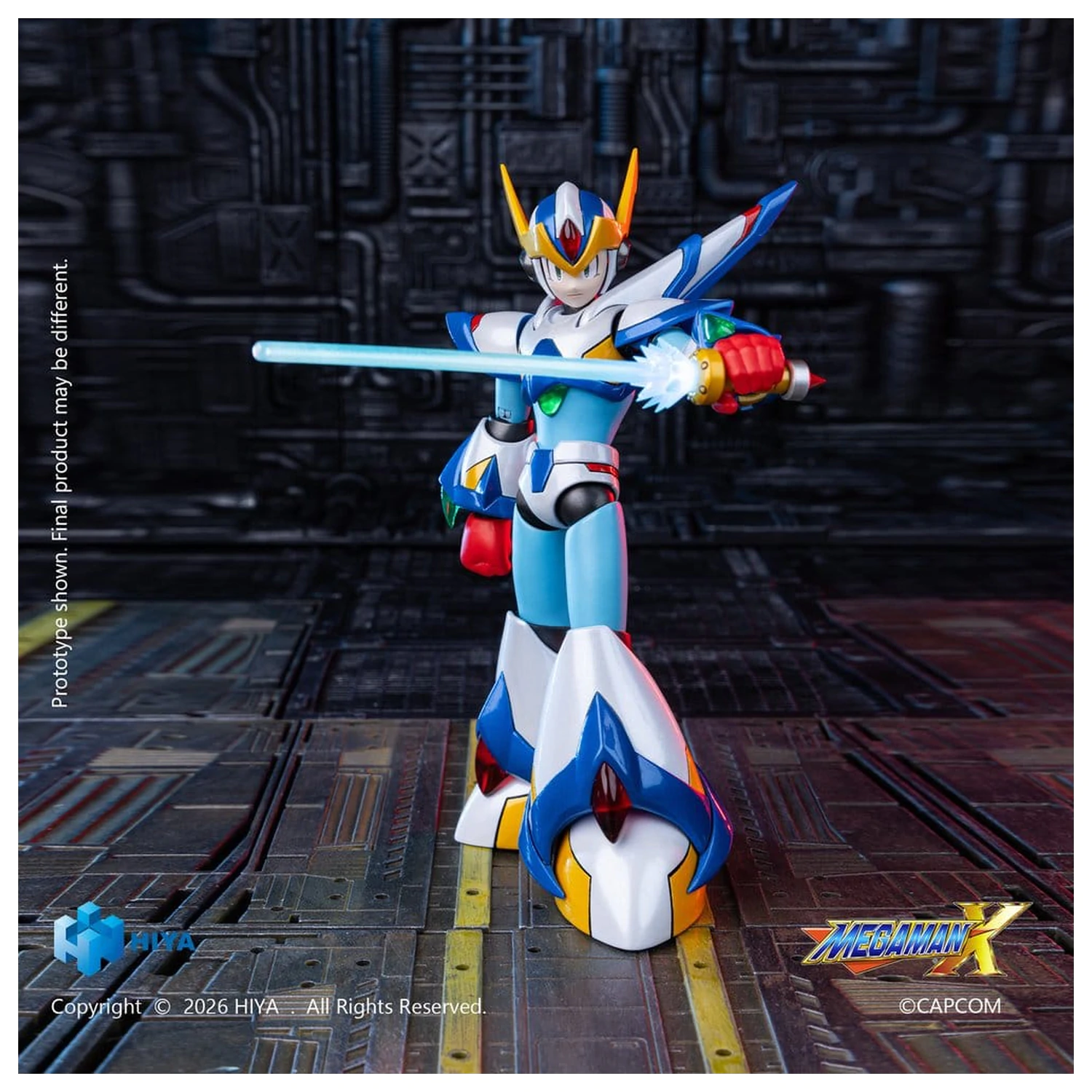 Mega Man X Exquisite Basic Series  Action Figure X Falcon Armor Version 15 cm product photo
