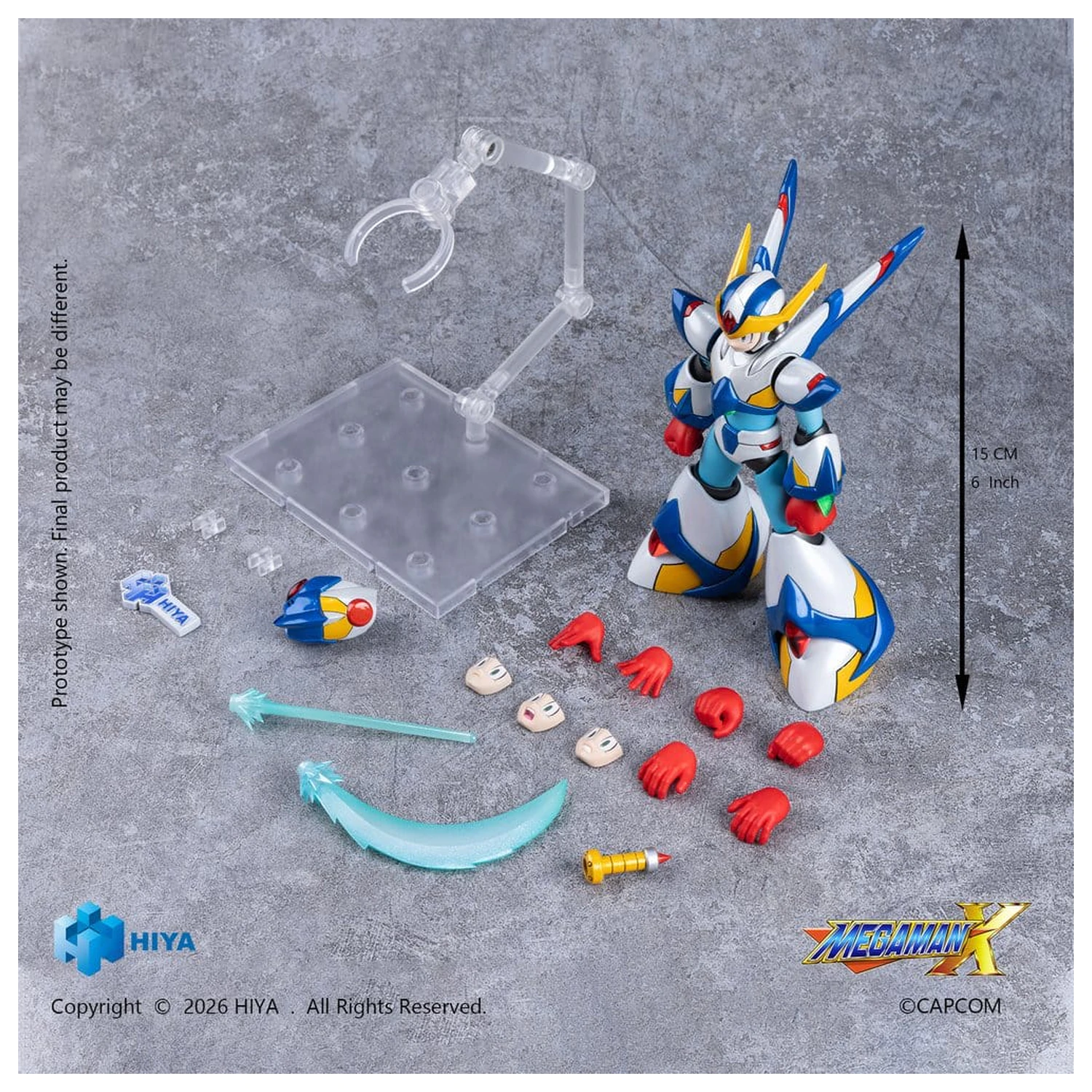 Mega Man X Exquisite Basic Series  Action Figure X Falcon Armor Version 15 cm product photo