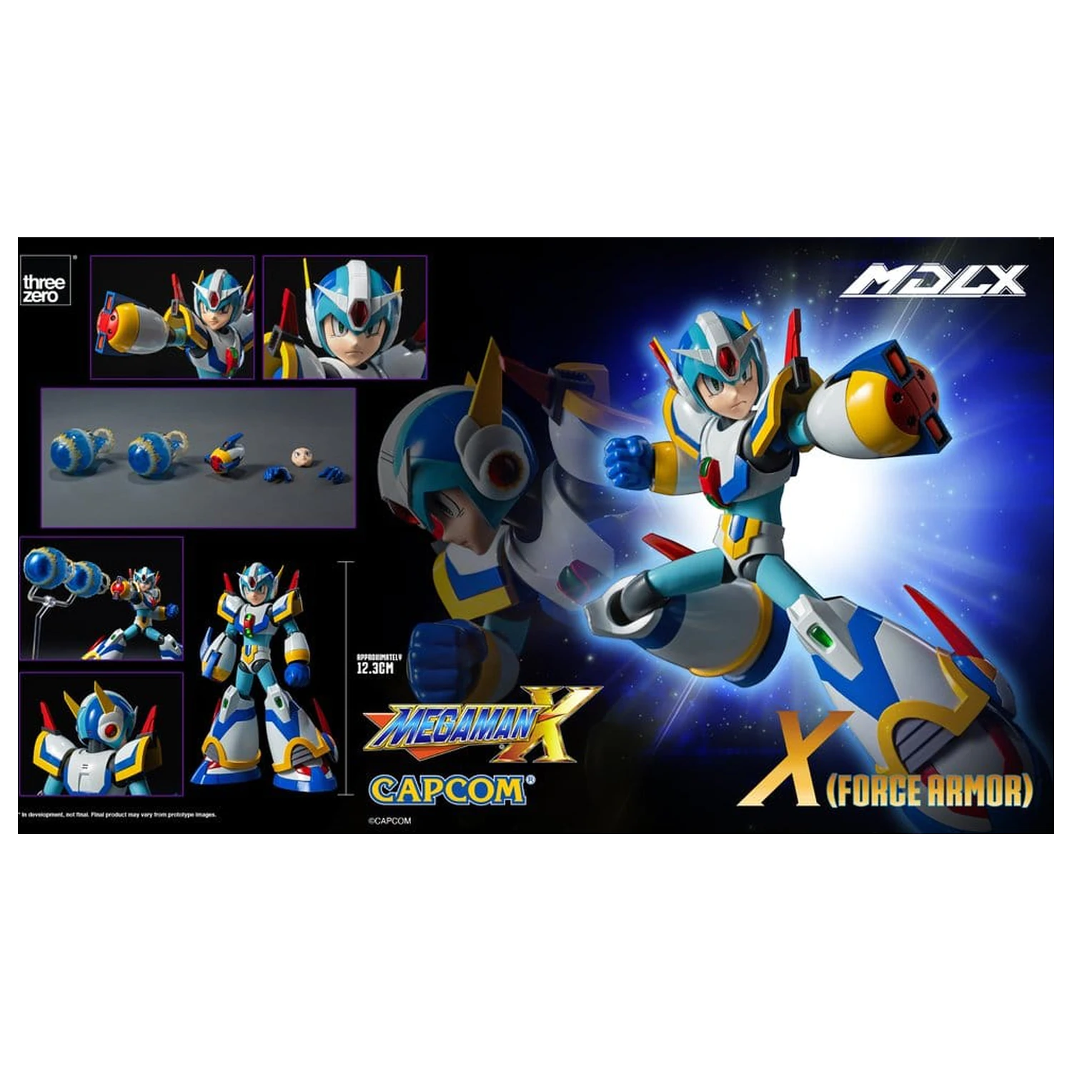 Mega Man X MDLX Action Figure Rockman / Mega Man Force Armor 12 cm product photo