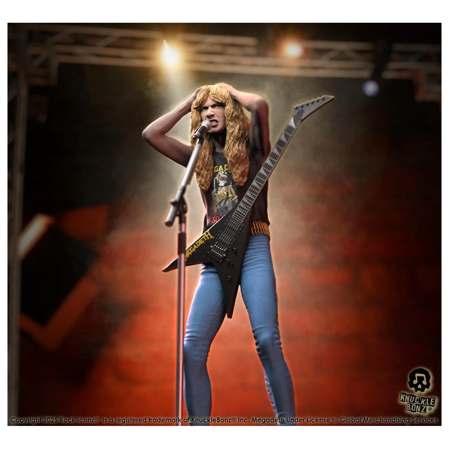 Megadeth Rock Iconz Statue Dave Mustaine II 22 cm product photo