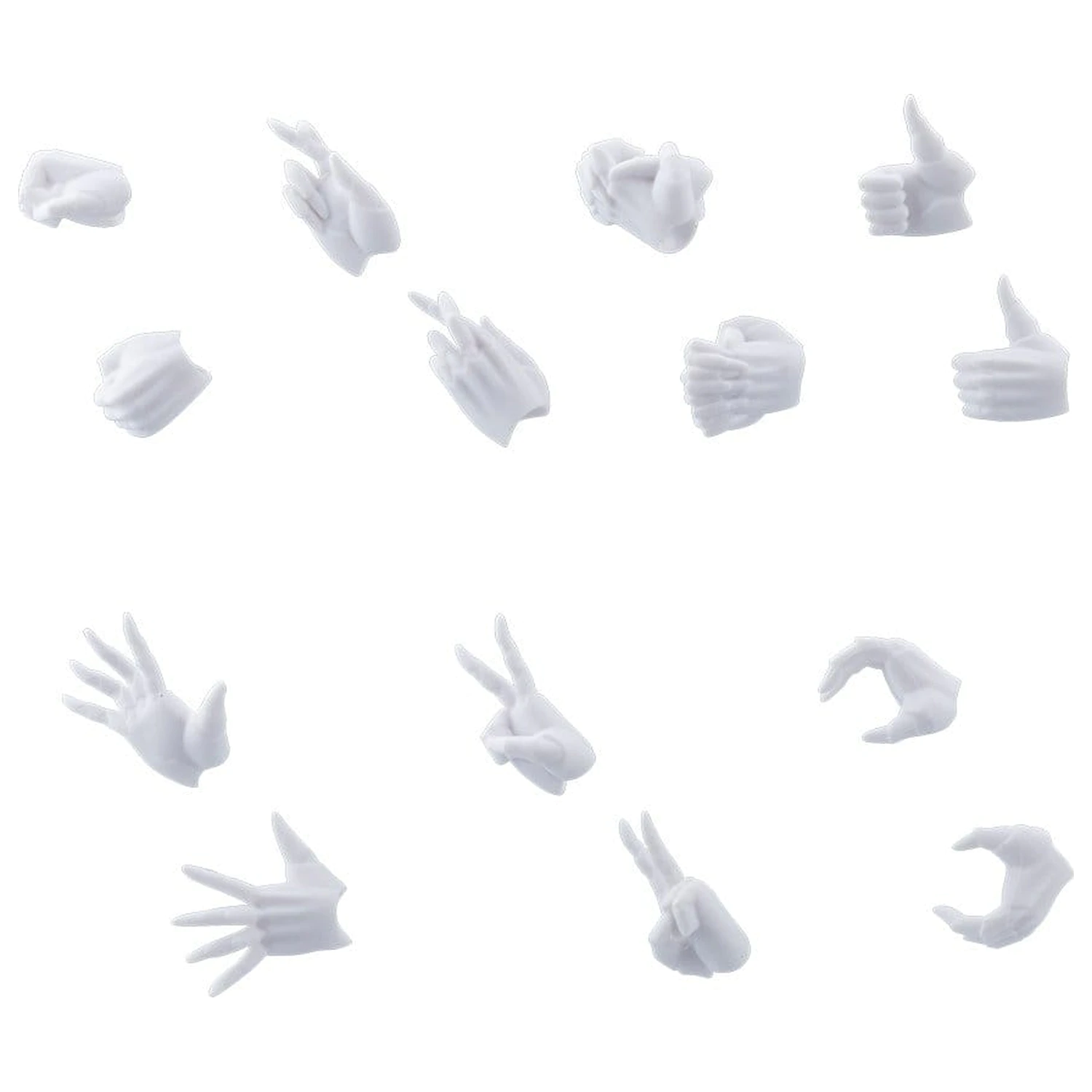 Megalomaria Unlimited Universe Model Kit Accessory Set Ex Hand Unit Female Type A WHITE Ver. product photo