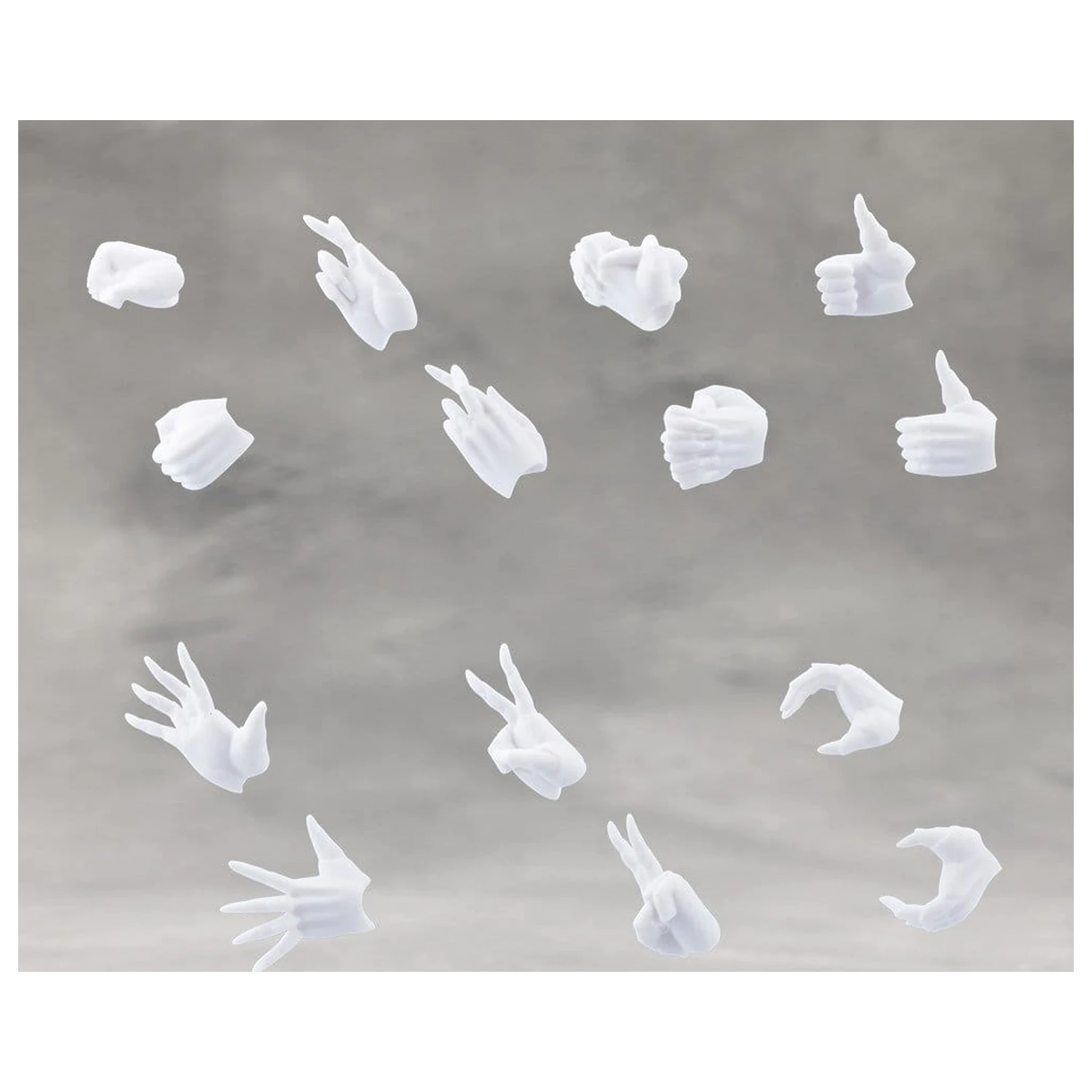 Megalomaria Unlimited Universe Model Kit Accessory Set Ex Hand Unit Female Type A WHITE Ver. product photo