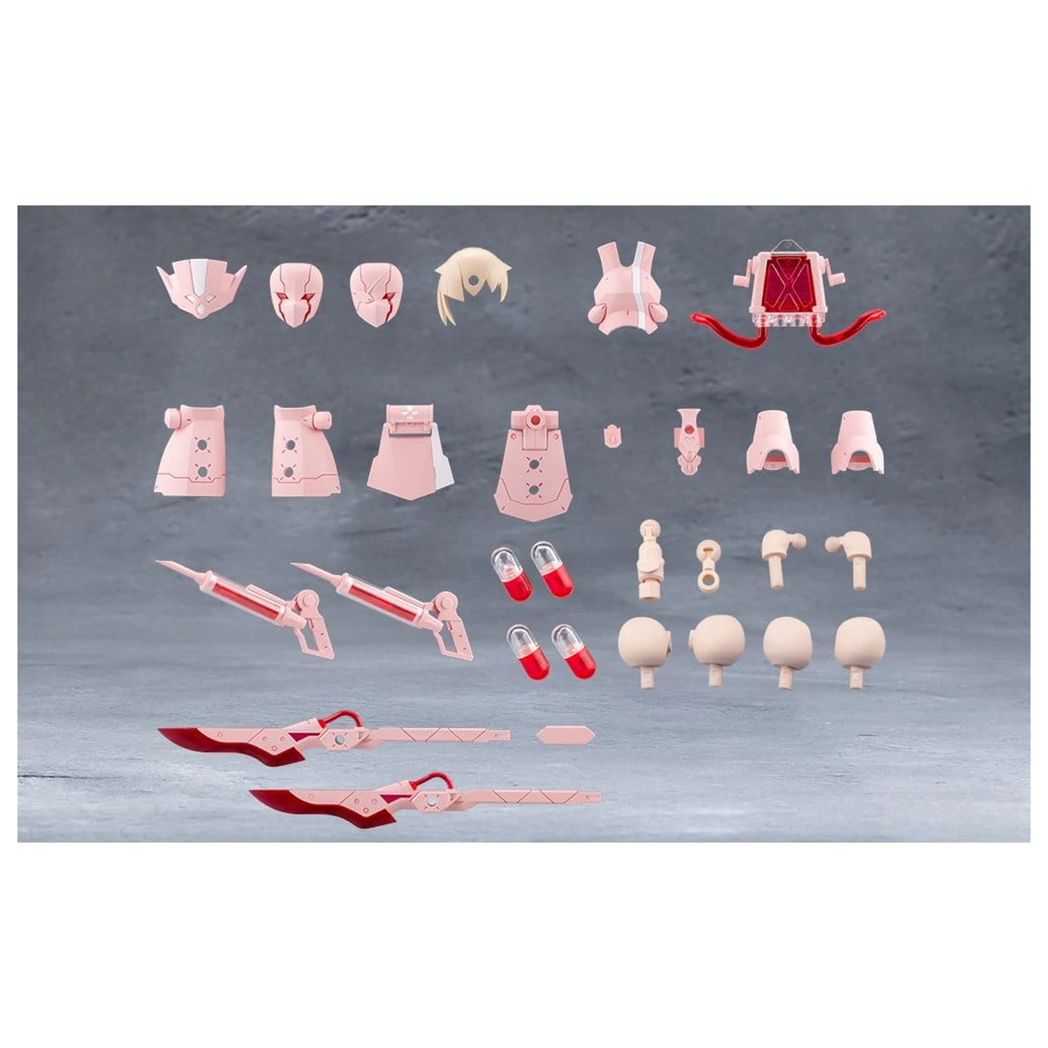 Megalomaria Unlimited Universe Plastic Model Kit Accessory Set Metamorphose Unit Exarmor Pink Nurse product photo