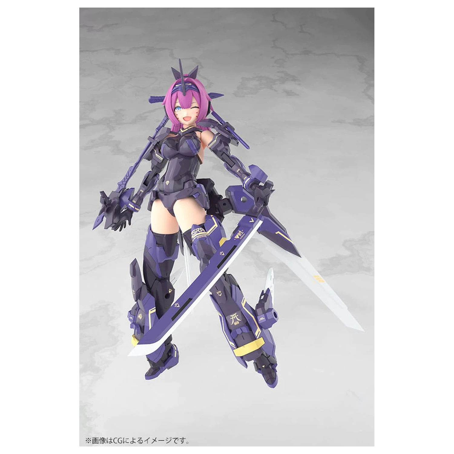 Megami Device Plastic Model Kit 1/1 Asra Archer Kizuna Shadow Edition Full Package 14 cm  product photo