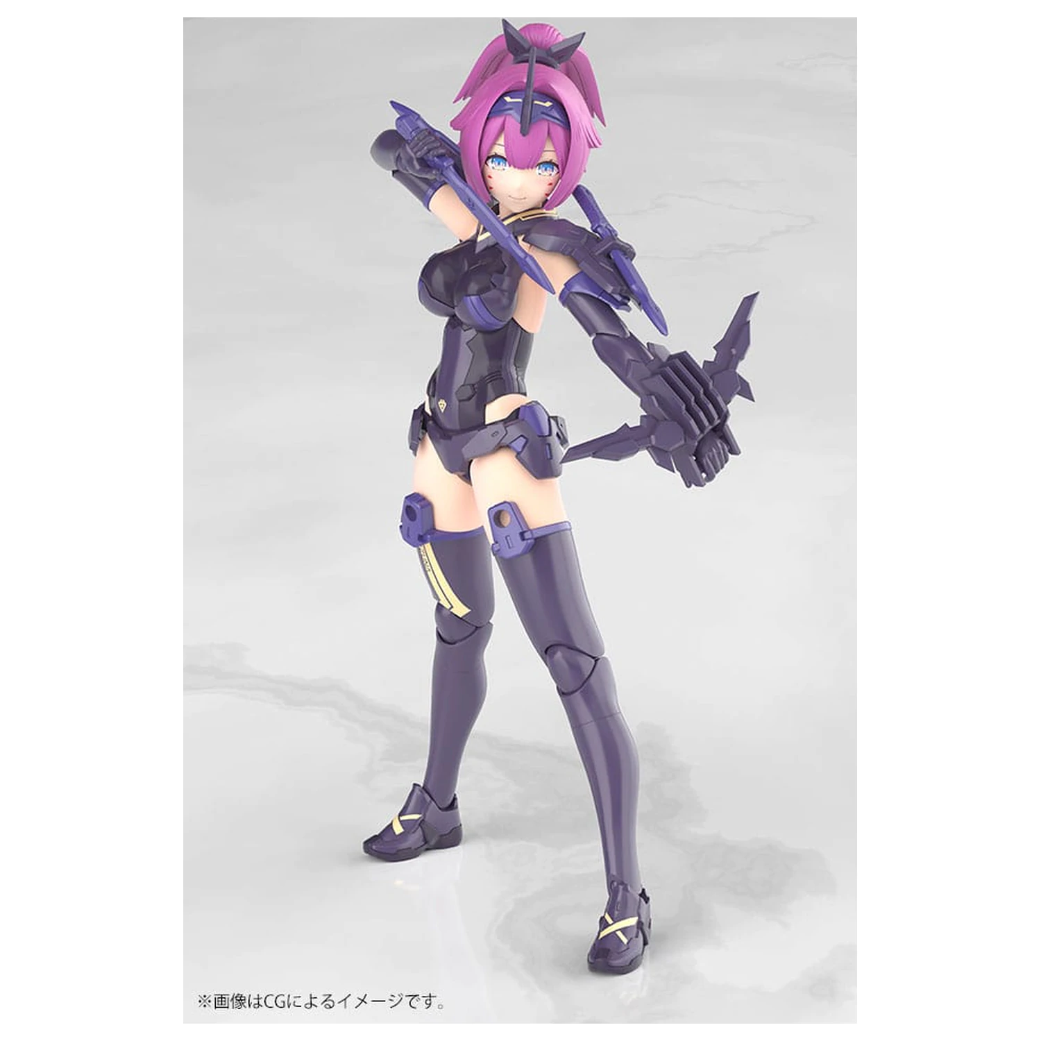 Megami Device Plastic Model Kit 1/1 Asra Archer Kizuna Shadow Edition Full Package 14 cm  product photo