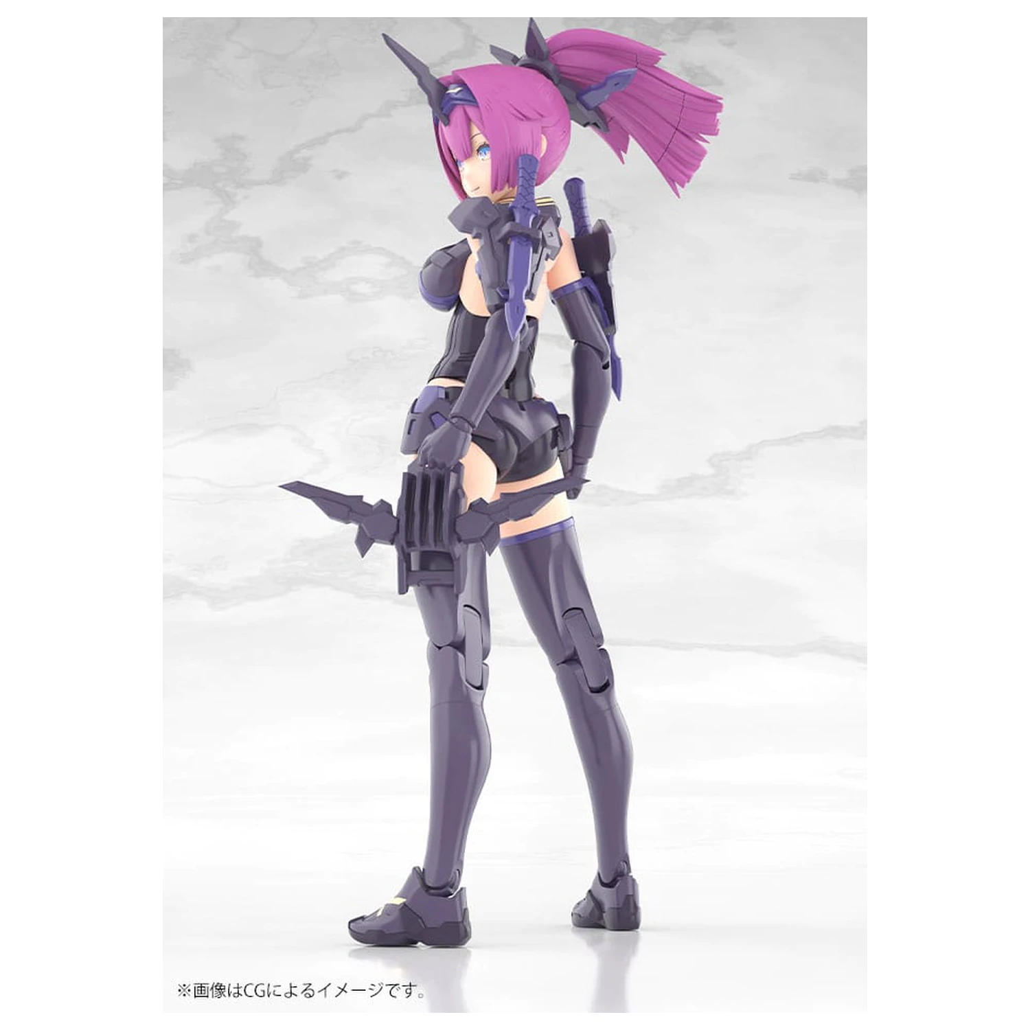 Megami Device Plastic Model Kit 1/1 Asra Archer Kizuna Shadow Edition Full Package 14 cm  product photo