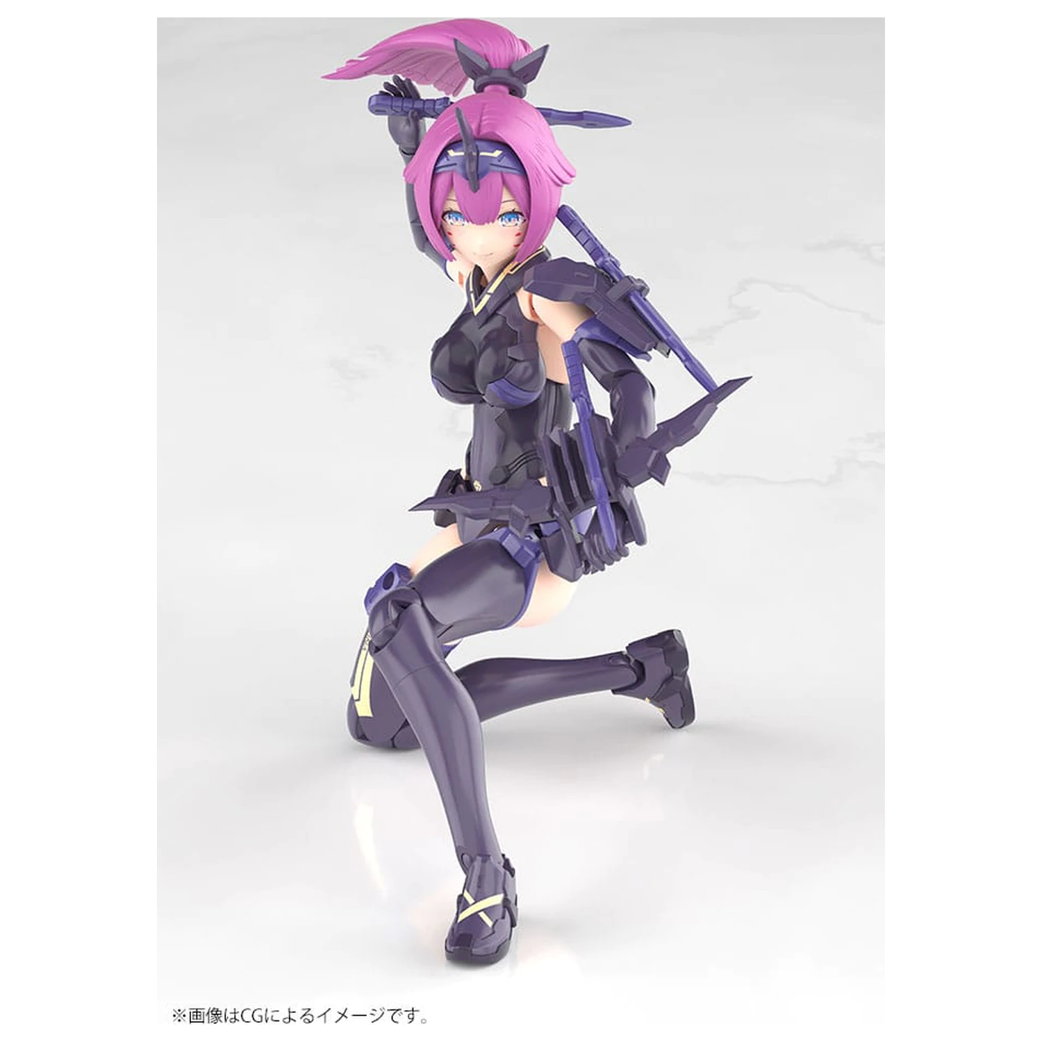 Megami Device Plastic Model Kit 1/1 Asra Archer Kizuna Shadow Edition Full Package 14 cm  product photo