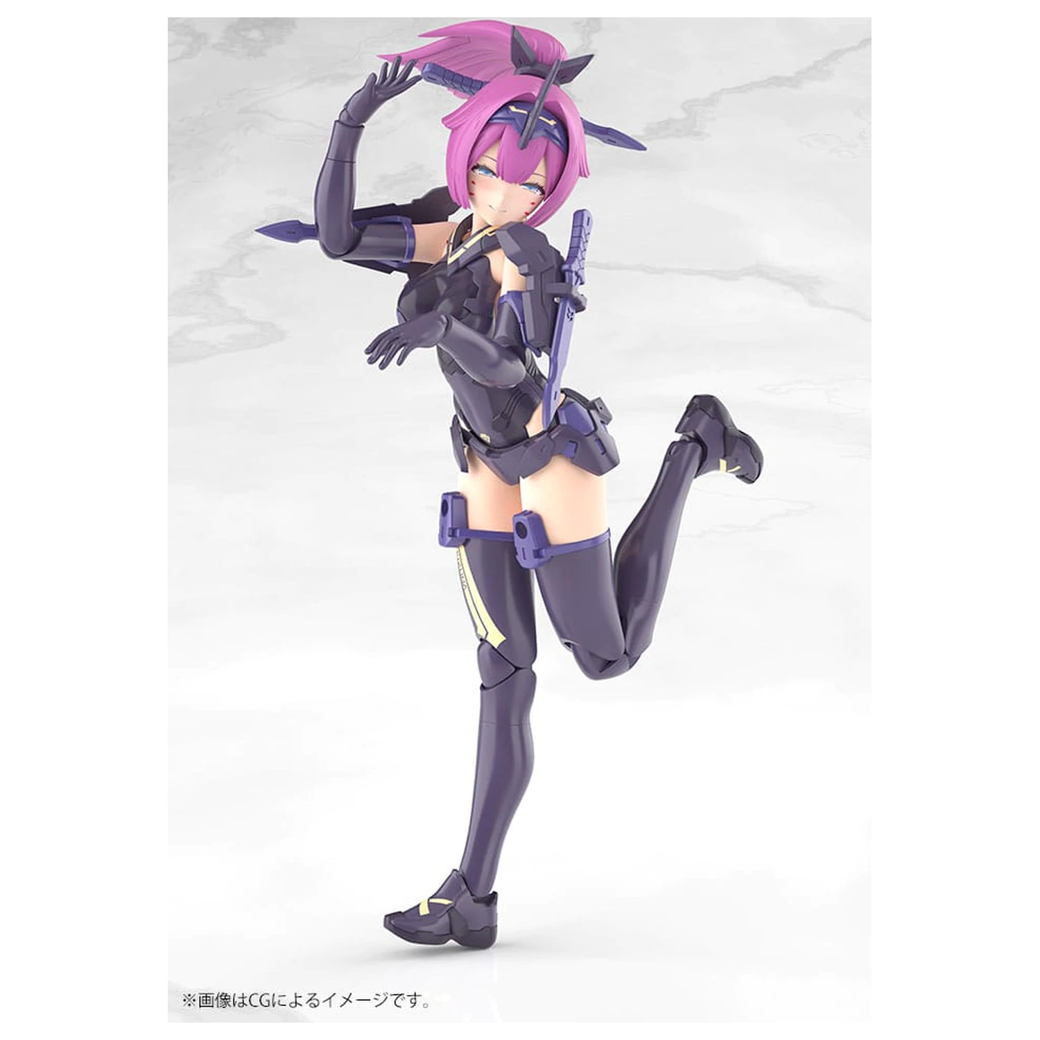 Megami Device Plastic Model Kit 1/1 Asra Archer Kizuna Shadow Edition Full Package 14 cm  product photo