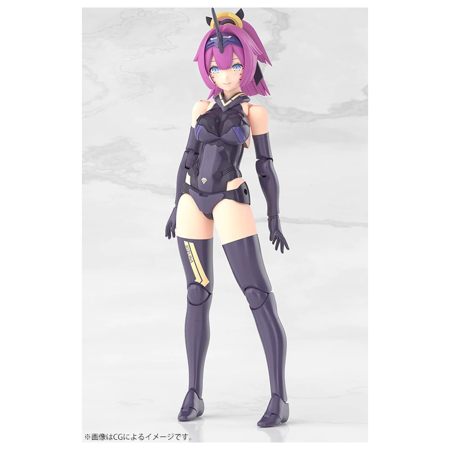 Megami Device Plastic Model Kit 1/1 Asra Archer Kizuna Shadow Edition Full Package 14 cm  product photo