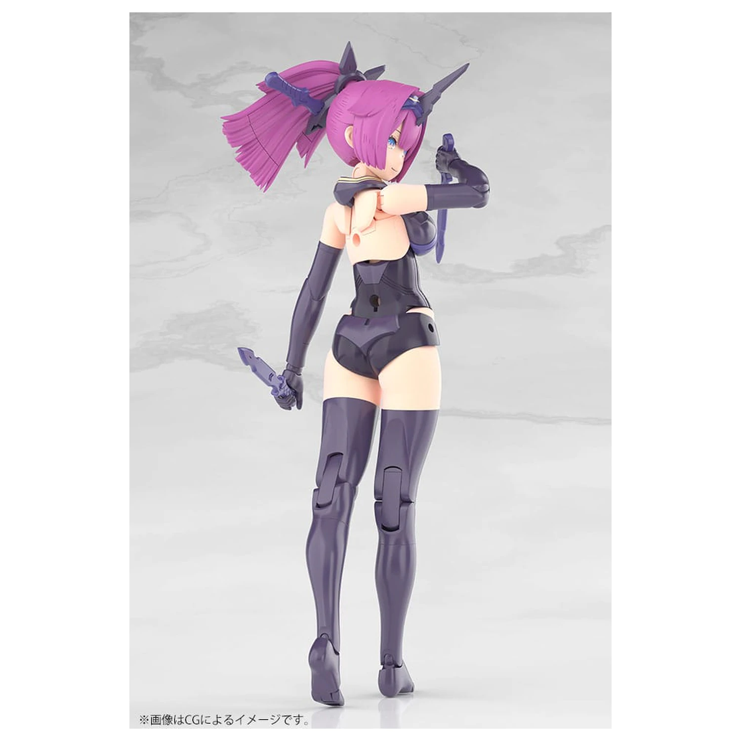 Megami Device Plastic Model Kit 1/1 Asra Archer Kizuna Shadow Edition Full Package 14 cm  product photo