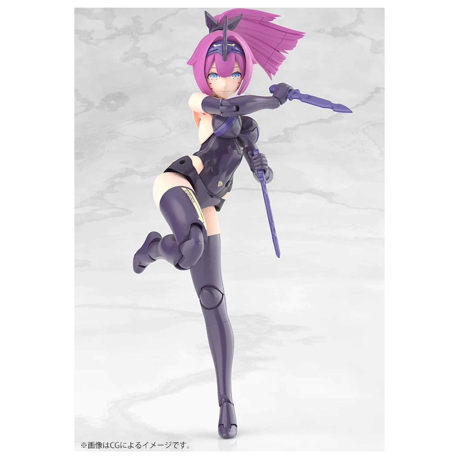 Megami Device Plastic Model Kit 1/1 Asra Archer Kizuna Shadow Edition Full Package 14 cm  product photo