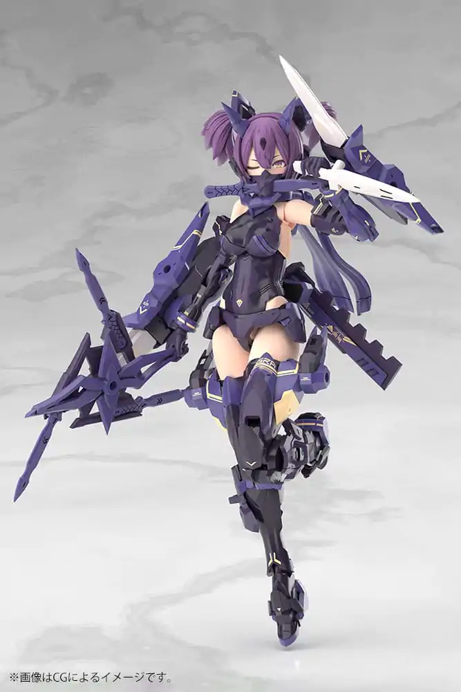 Megami Device Plastic Model Kit 1/1 Asra Ninja Kaname Shadow Edition Full Package 14 cm  product photo