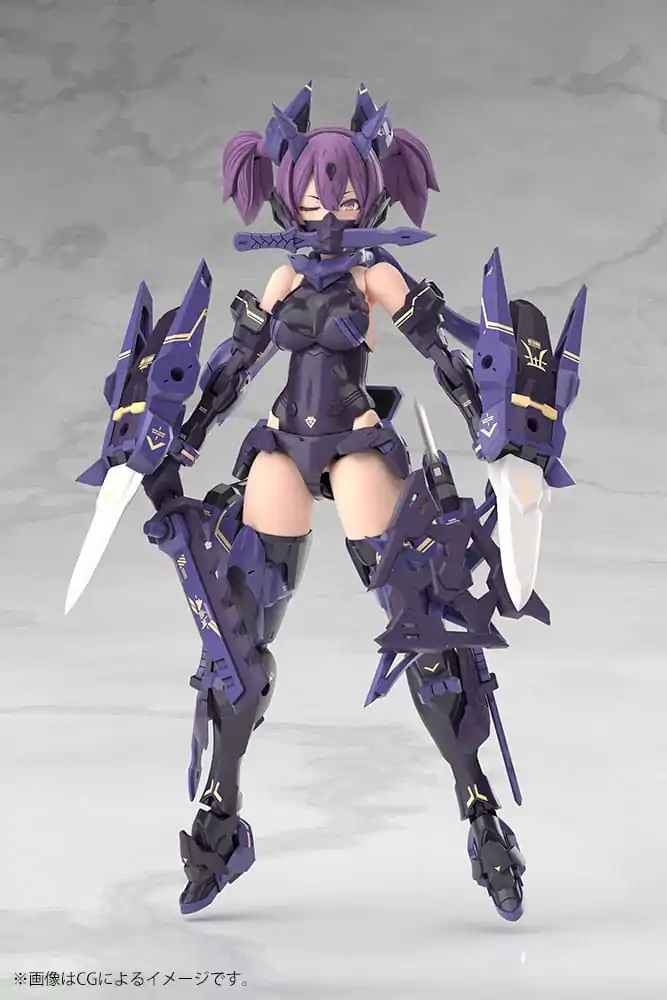 Megami Device Plastic Model Kit 1/1 Asra Ninja Kaname Shadow Edition Full Package 14 cm  product photo