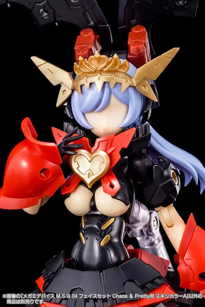 Megami Device M.S.G 04 Action Figure Accessory Set Face Chaos &amp; Pretty Skin Color A product photo