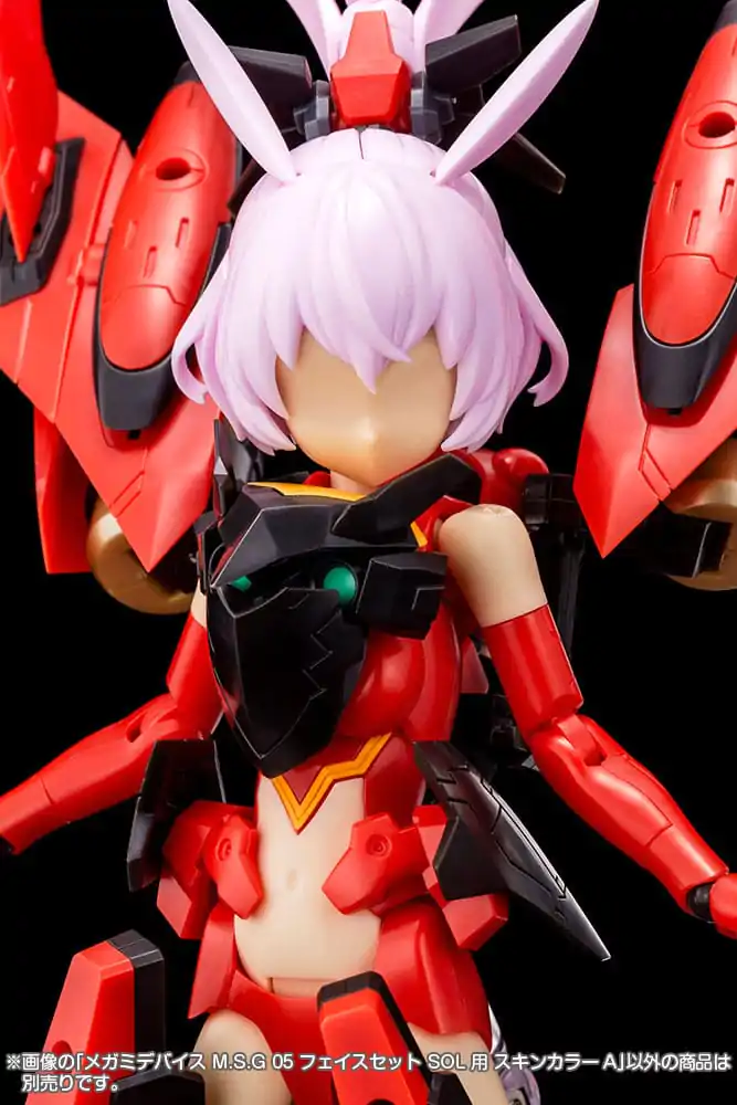 Megami Device M.S.G 05 Action Figure Accessory Set Face Sol Skin Color A product photo