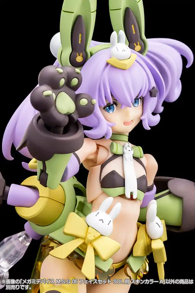 Megami Device M.S.G 05 Action Figure Accessory Set Face Sol Skin Color A product photo