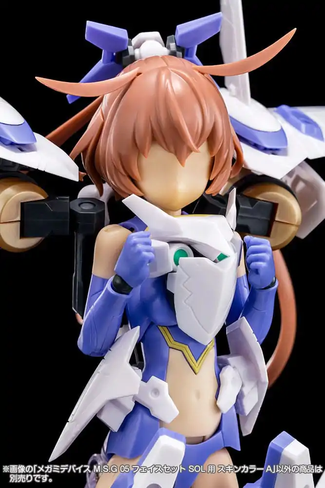 Megami Device M.S.G 05 Action Figure Accessory Set Face Sol Skin Color A product photo