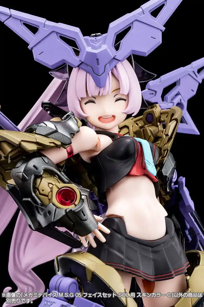 Megami Device M.S.G 05 Action Figure Accessory Set Face Sol Skin Color C product photo
