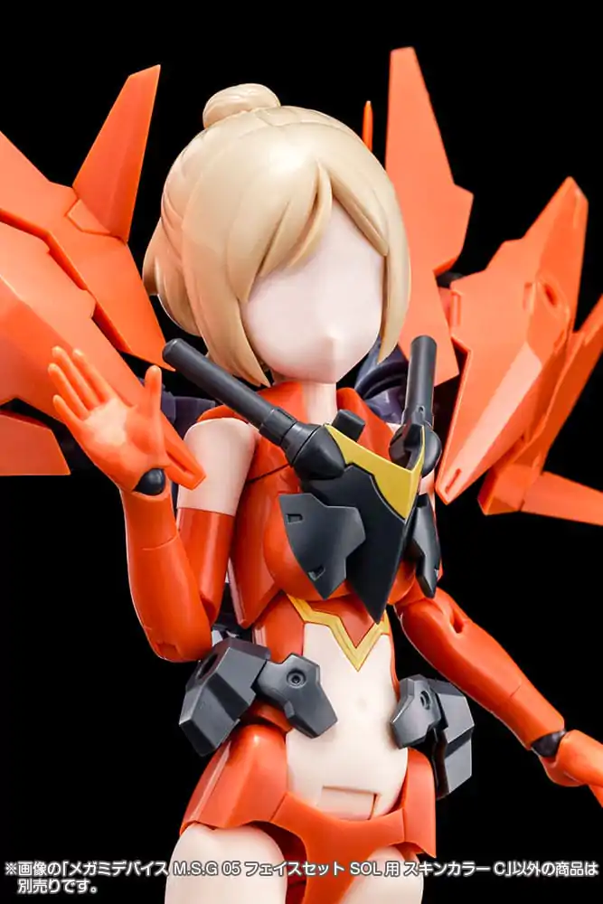 Megami Device M.S.G 05 Action Figure Accessory Set Face Sol Skin Color C product photo