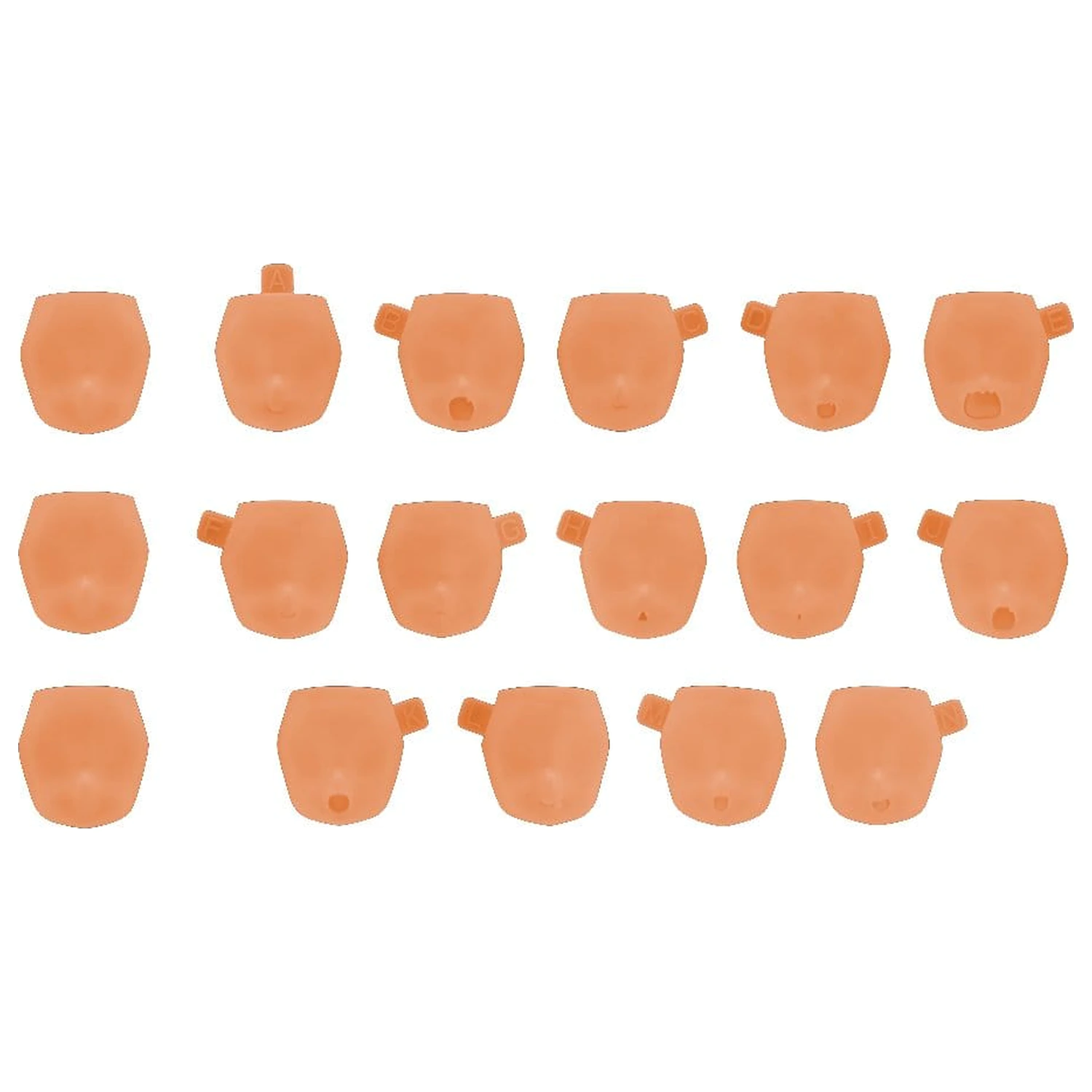 Megami Device M.S.G. Plastic Model Kit 1/1 10 Face Set Puni Mofu 01 Skin Color E product photo