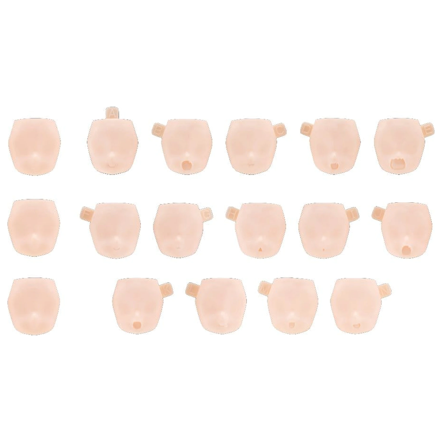 Megami Device M.S.G. Plastic Model Kit 1/1 10 Face Set Puni Mofu 01 Skin Color C product photo