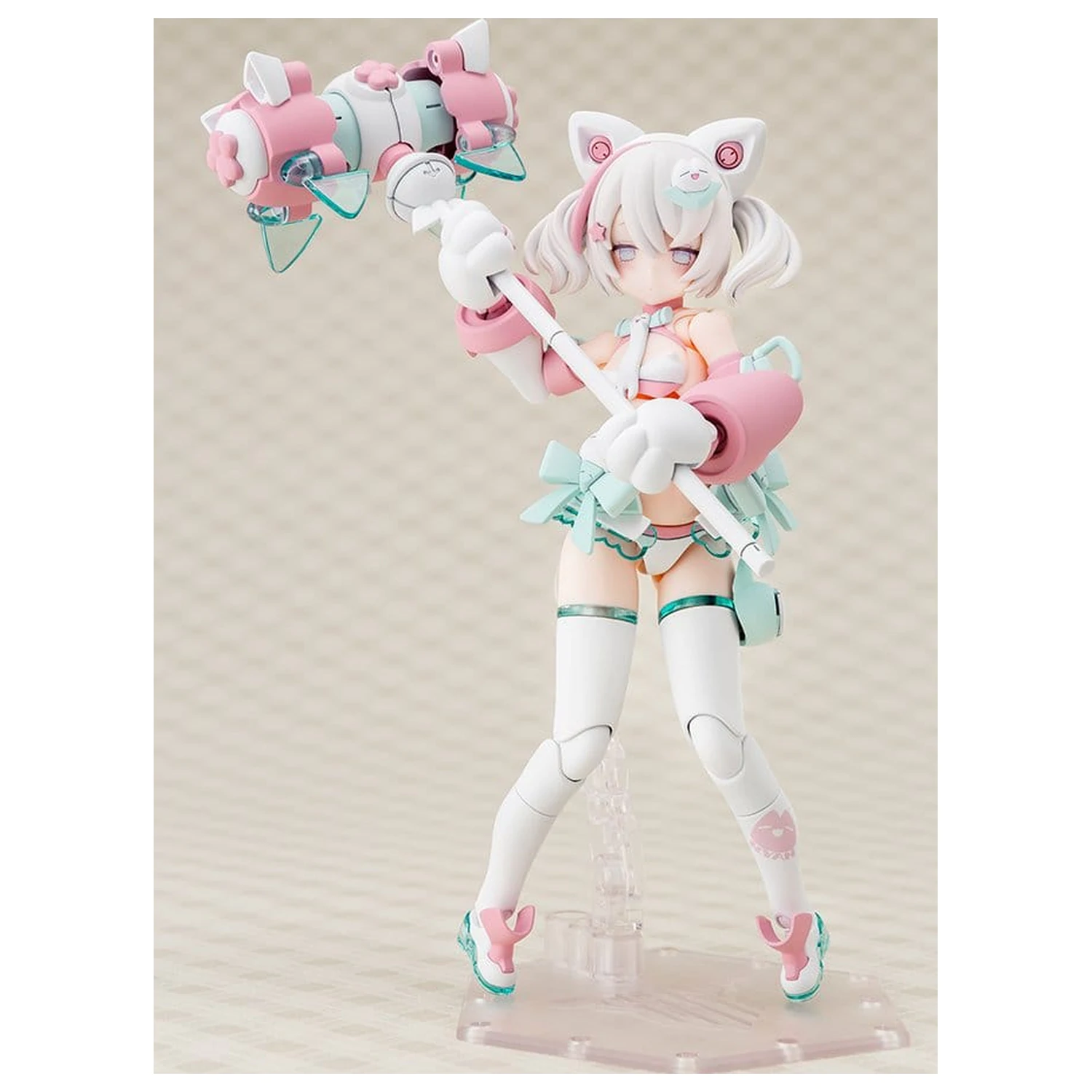 Megami Device Plastic Model Kit 1/1 Puni Mofu Shiro Mao 14 cm product photo