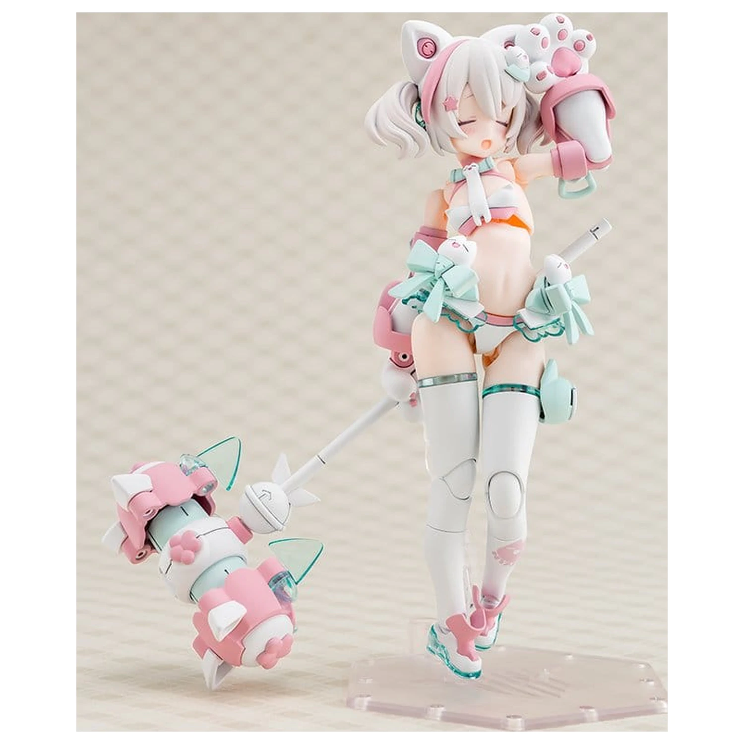 Megami Device Plastic Model Kit 1/1 Puni Mofu Shiro Mao 14 cm product photo